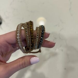 Wrap Multi-Color Beaded Bracelet